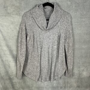 Anthropologie Sweater Womens Small Gray Turtleneck Cozy Minimalist Career Preppy